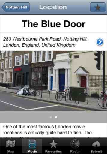 Movie Map London for iPhone